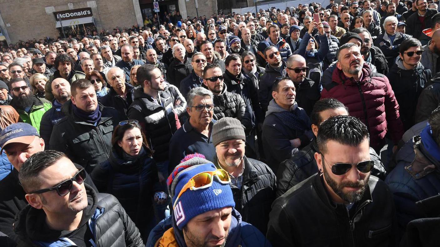 Adesione massiccia allo sciopero a Roma