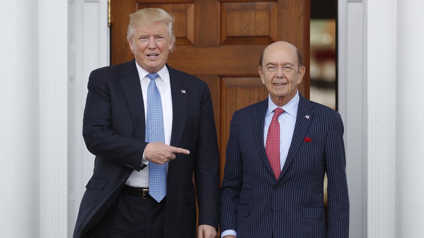 Donald Trump con Wilbur Ross