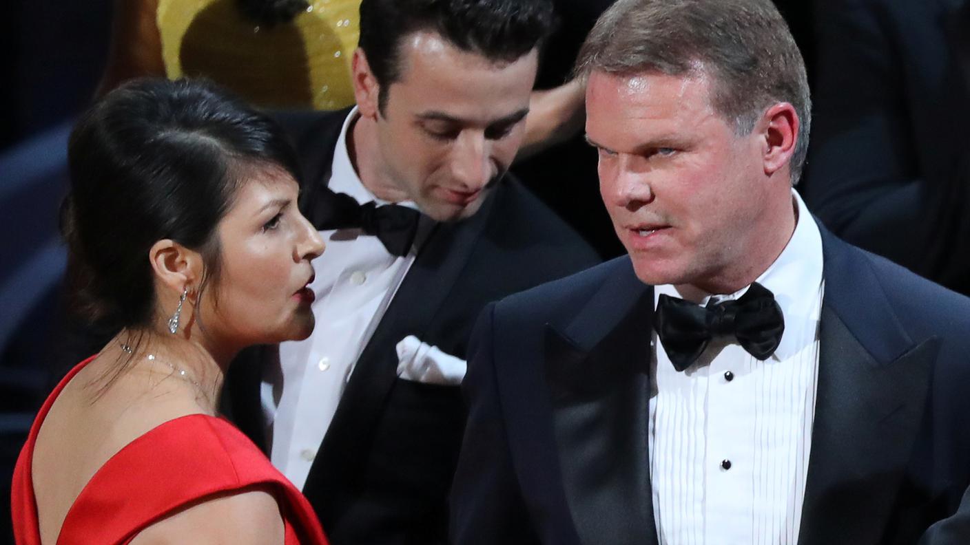 Brian Cullinan e Martha Ruiz, responsabili della gaffe