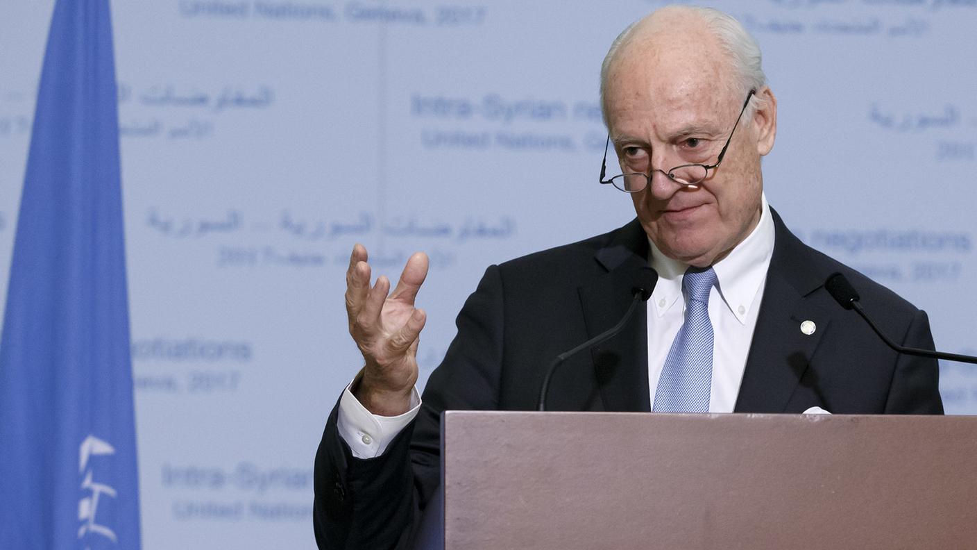 Staffan de Mistura, inviato dell'ONU, ha fatto da tramite tra le parti in conflitto