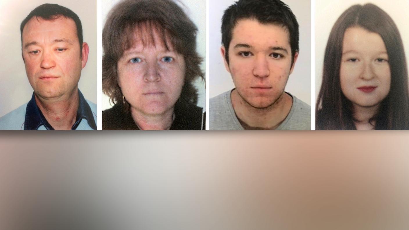 I quattro membri della famiglia scomparsa
