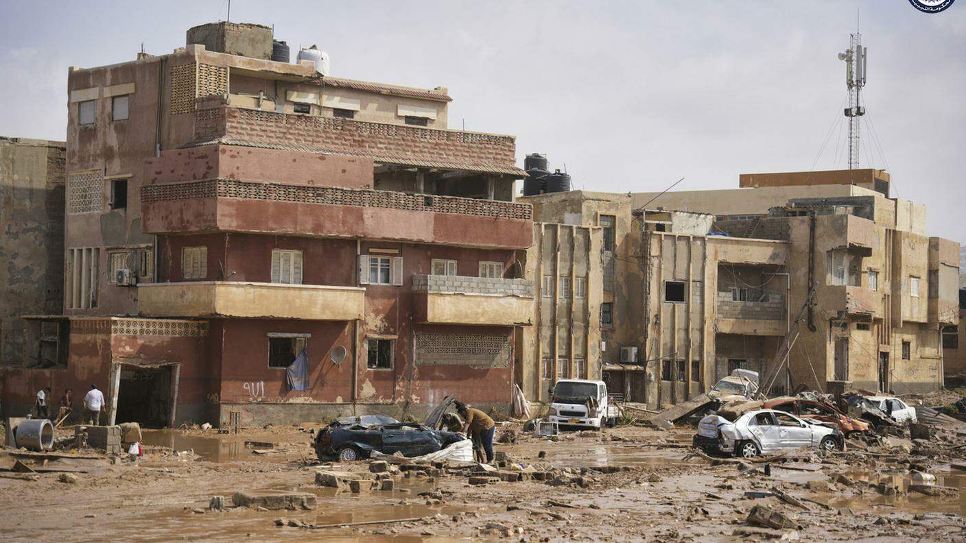 La tempesta Daniel, fenomeno estremo per quantità d'acqua caduta, si è abbattuta domenica pomeriggio sulle coste della Libia orientale