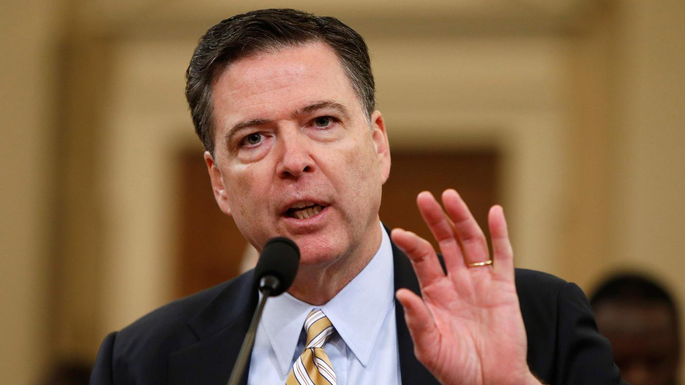 James Comey lunedì durante la sua audizione davanti ai commissari governativi