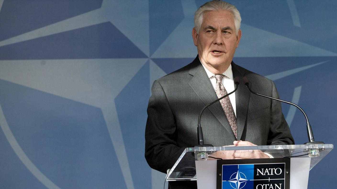 Rex Tillerson durante il suo discorso