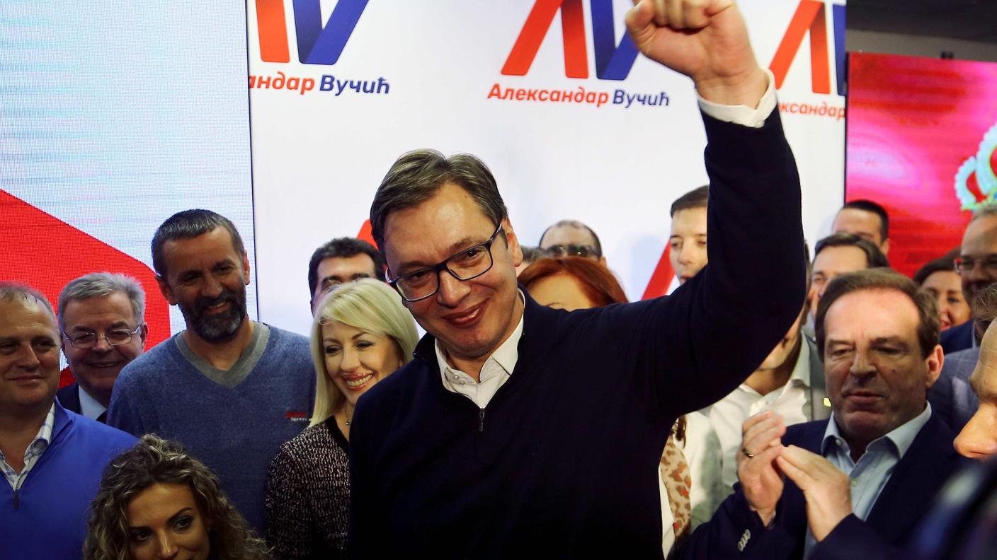 Il premier serbo uscente Aleksandar Vucic ha vinto le elezioni presidenziali