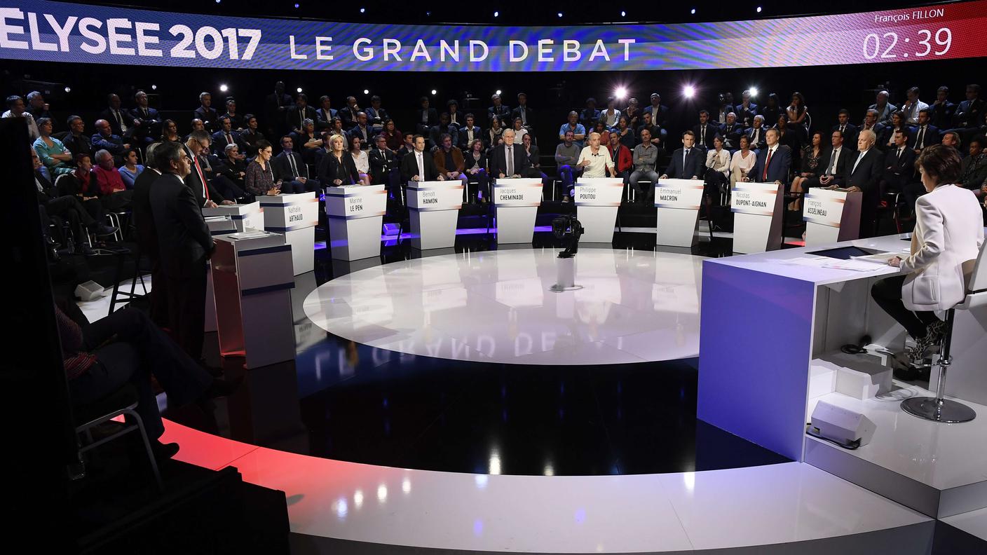 I candidati alla presidenza francese si sono confrontati sui temi più diversi
