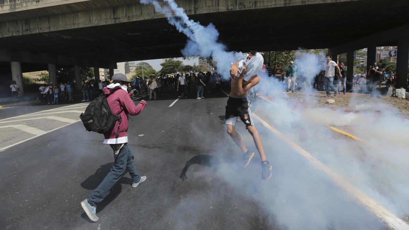 Un'immagine scattata durante il corteo di martedì