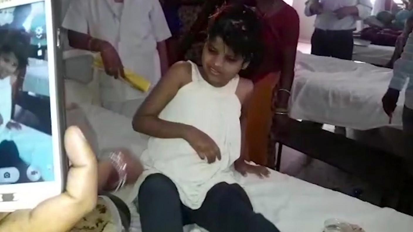 La bimba trovata da un agente in una giungla dell'Uttar Pradesh