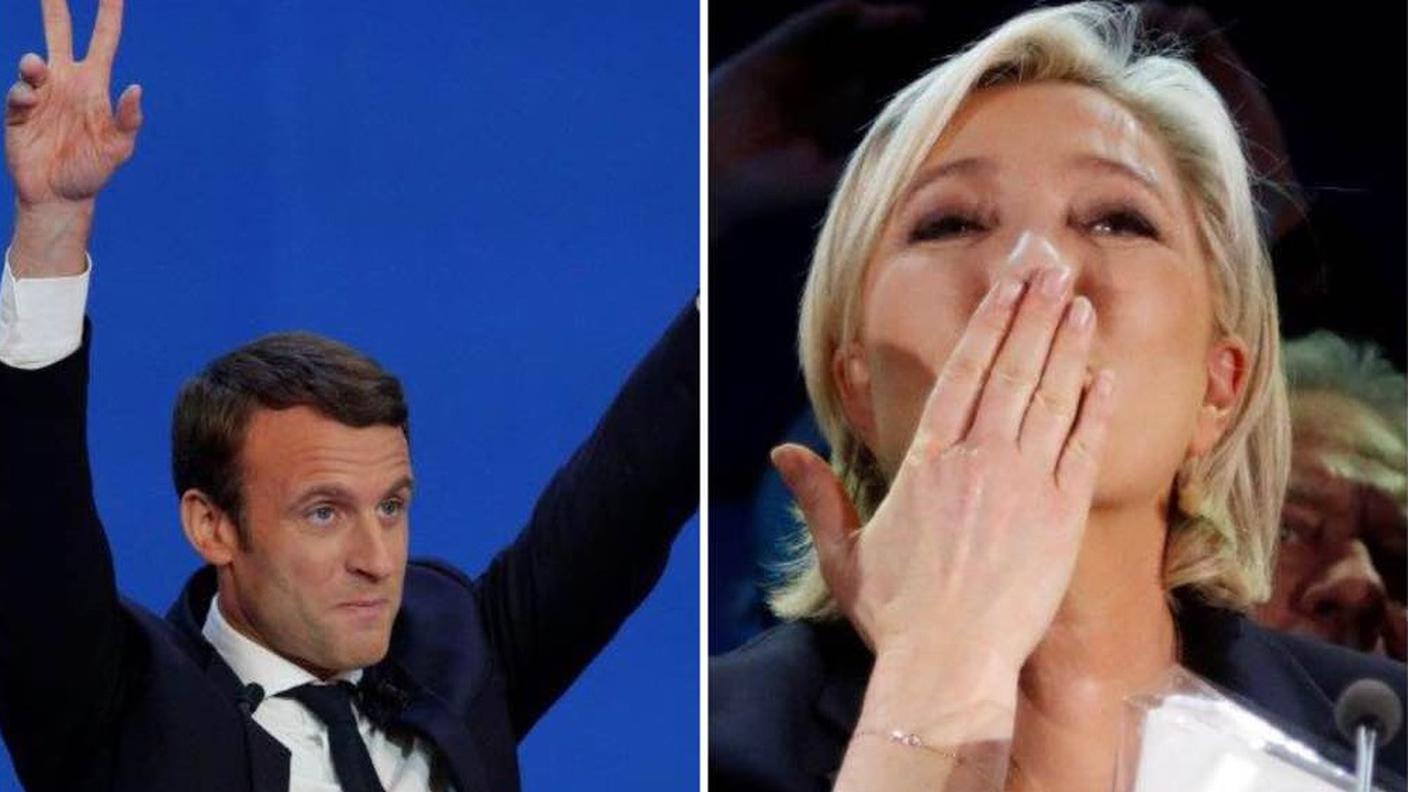 Emmanuel Macron e Marine Le Pen