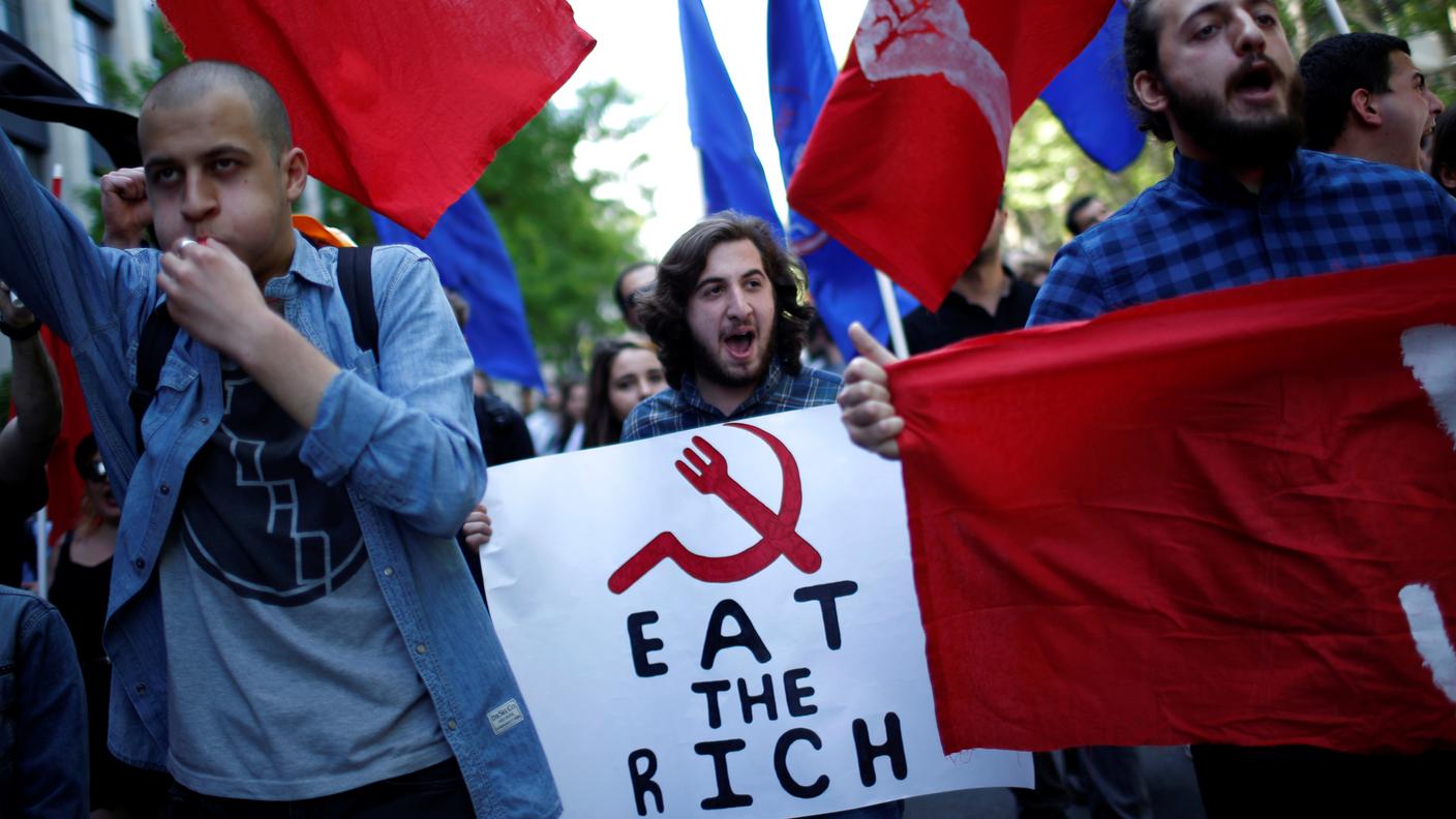 GEORGIA - Cortei degli studenti a Tbilisi