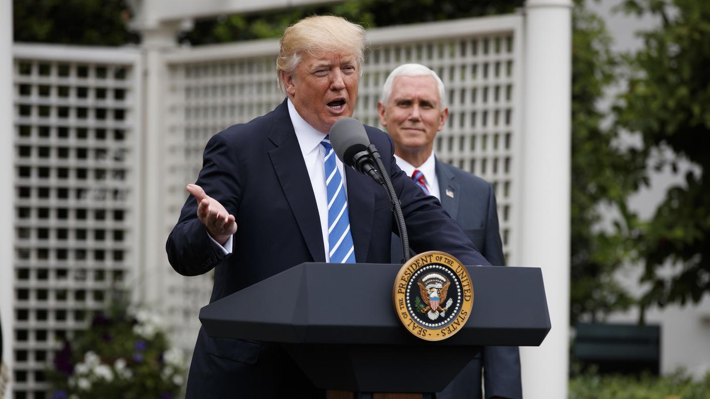 Donald Trump e il vice presidente Mike Pence
