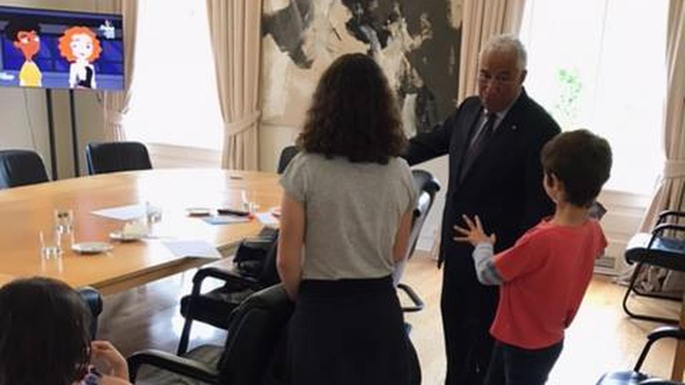 I figli di João Miguel Tavares con Antonio Costa