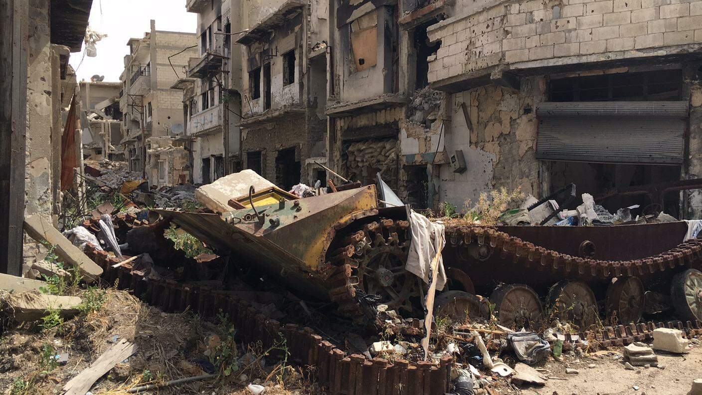 Distruzione a Homs