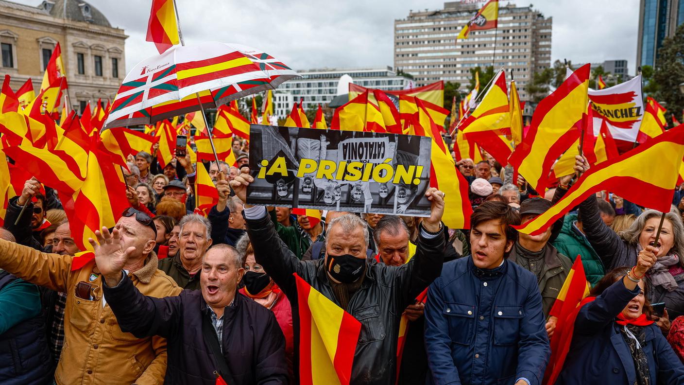 Madrid Manifestazione no amnistia Catalogna
