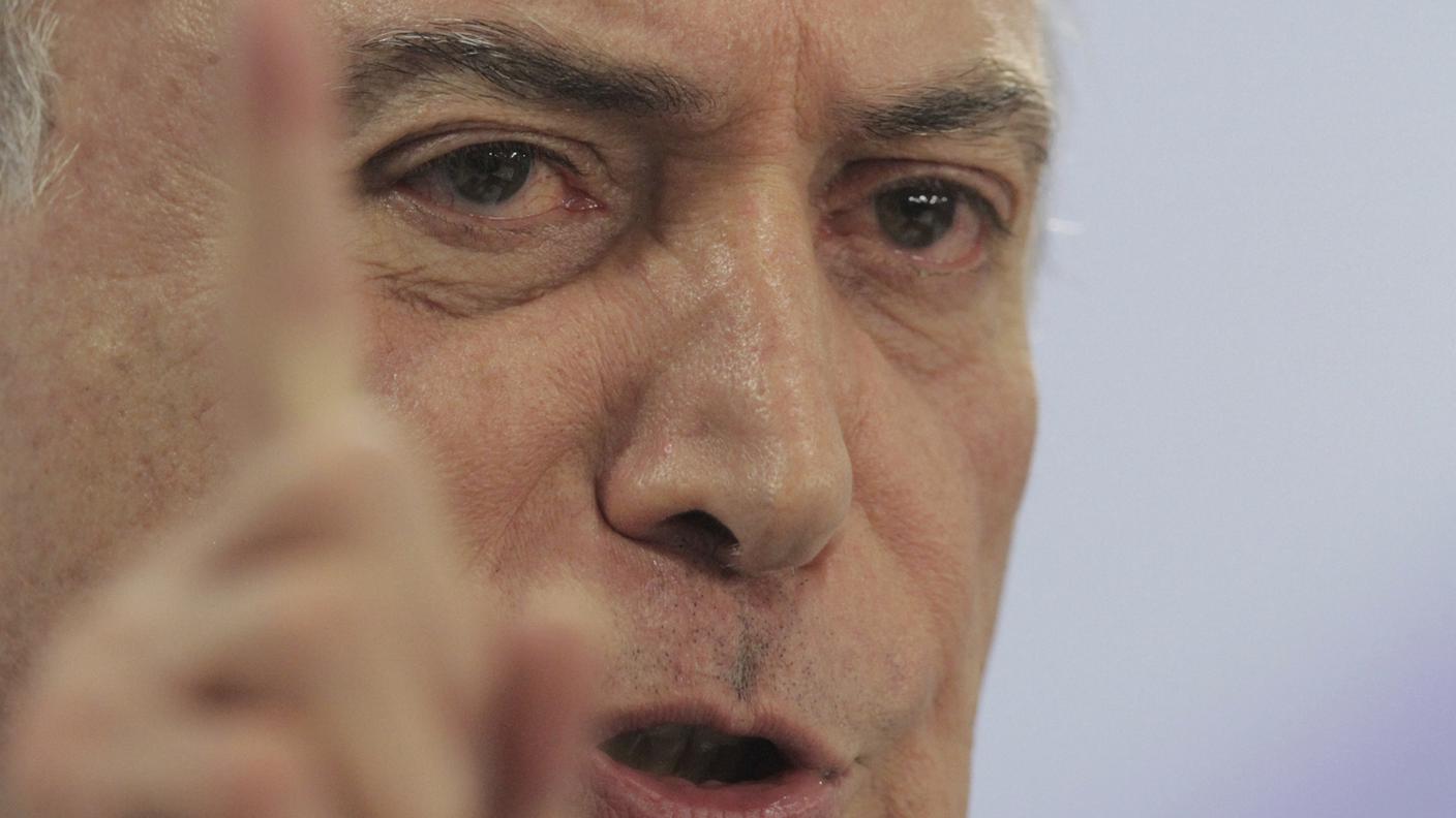 Il presidente della repubblica Michel Temer