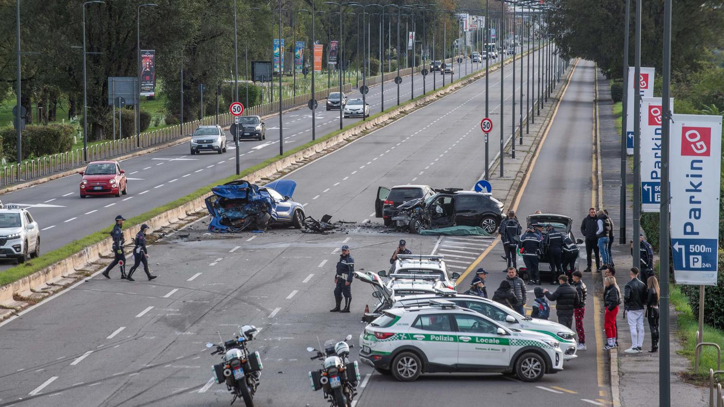 L'incidente si è verificato sul vialone che porta a Milano-Linate