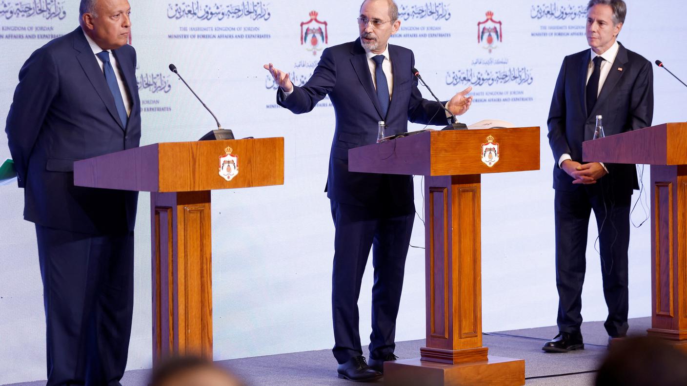 La conferenza stampa tenutasi sabato ad Amman