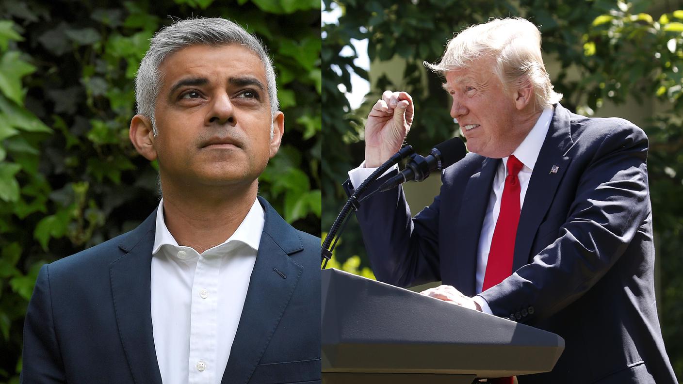 Botta e risposta tra Donald Trump e Sadiq Khan