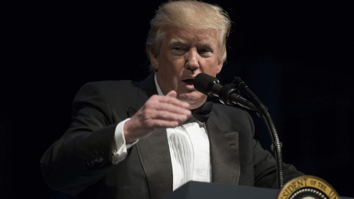 Donald Trump ha parlato al gala annuale in onore di Abramo Lincoln