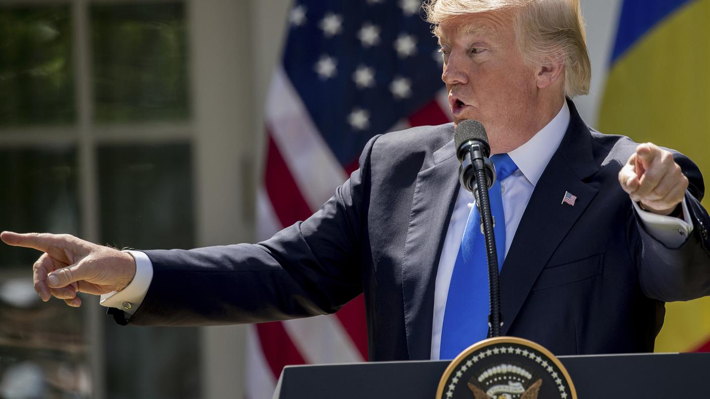 Donald Trump in conferenza stampa