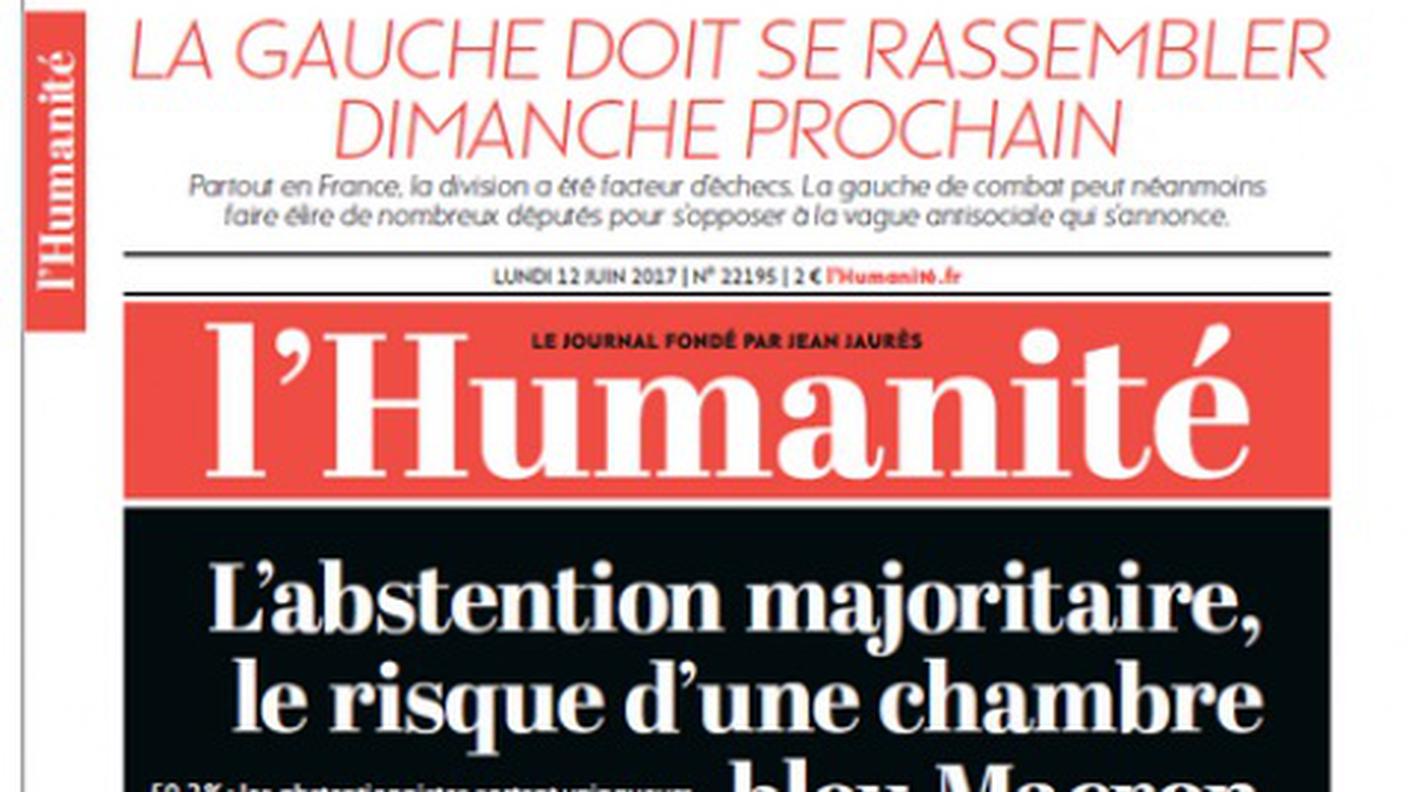 L'Humanité (clicca sull'immagine per ingrandirla)