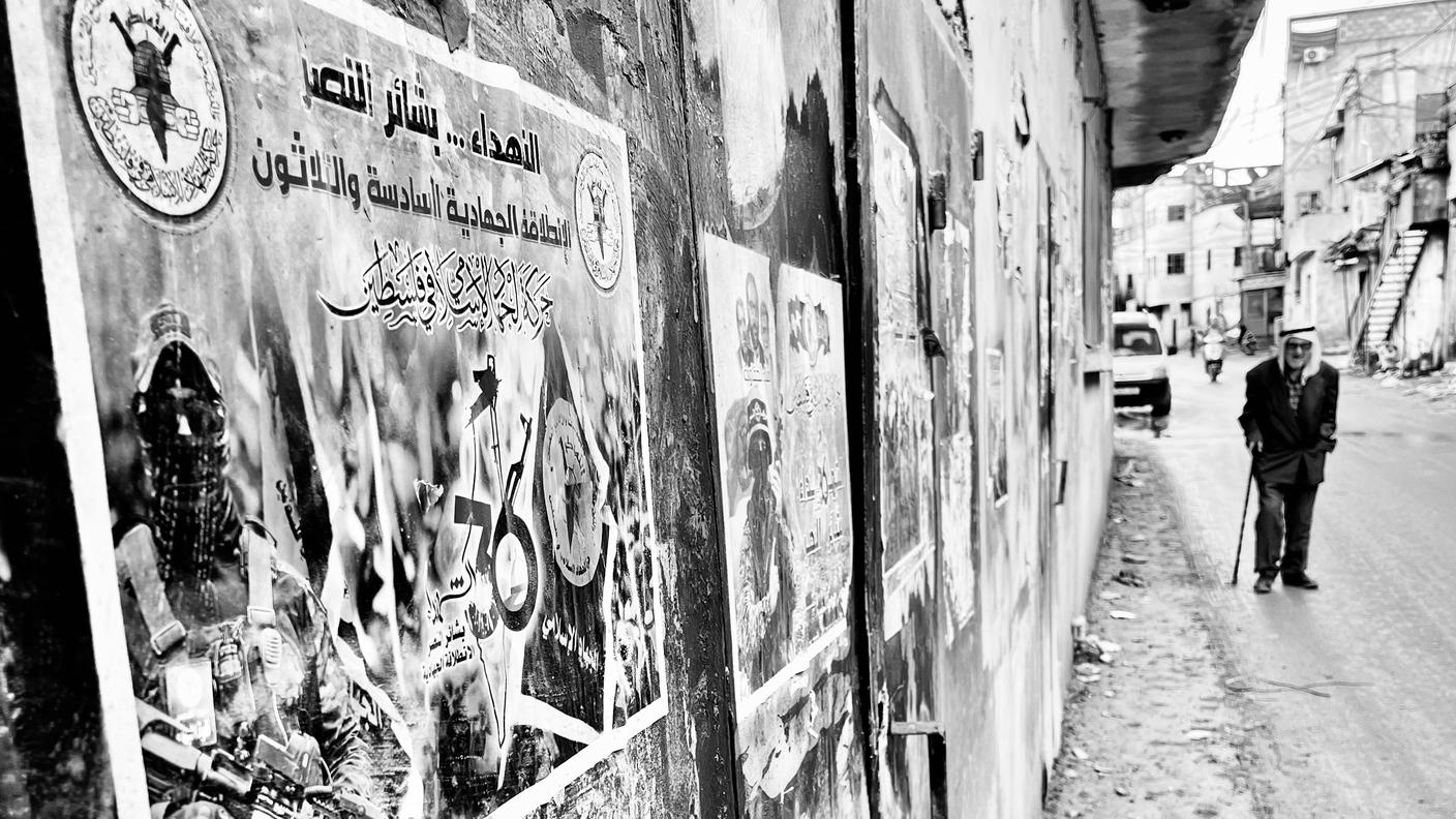 Jenin: una via del campo profughi dove vivono circa 20mila palestinesi