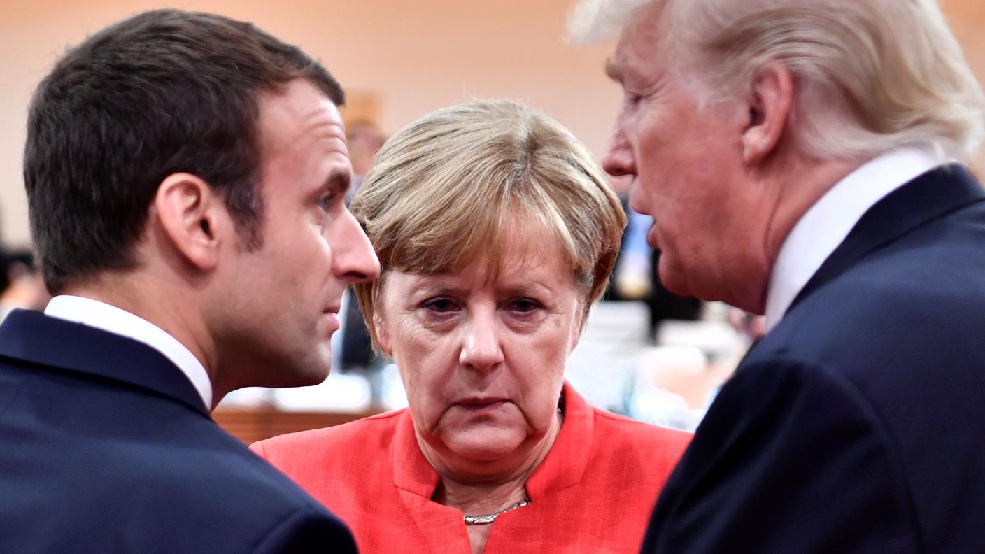 Dopo il G7 a Taormina, Macron, Merkel e Trump si ritrovano a Parigi