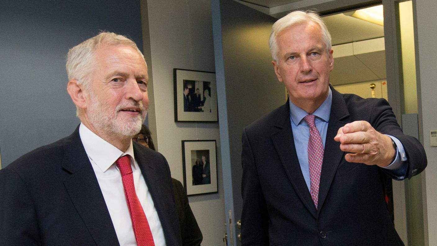 Barnier e Corbyn hanno discusso di Brexit giovedì a Bruxelles