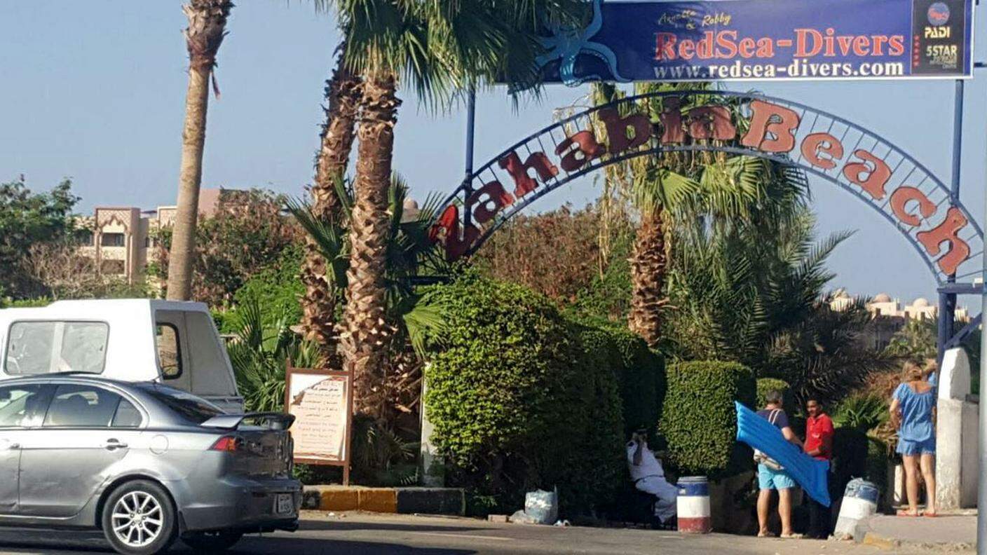 L'ingresso di un resort teatro dell'attacco