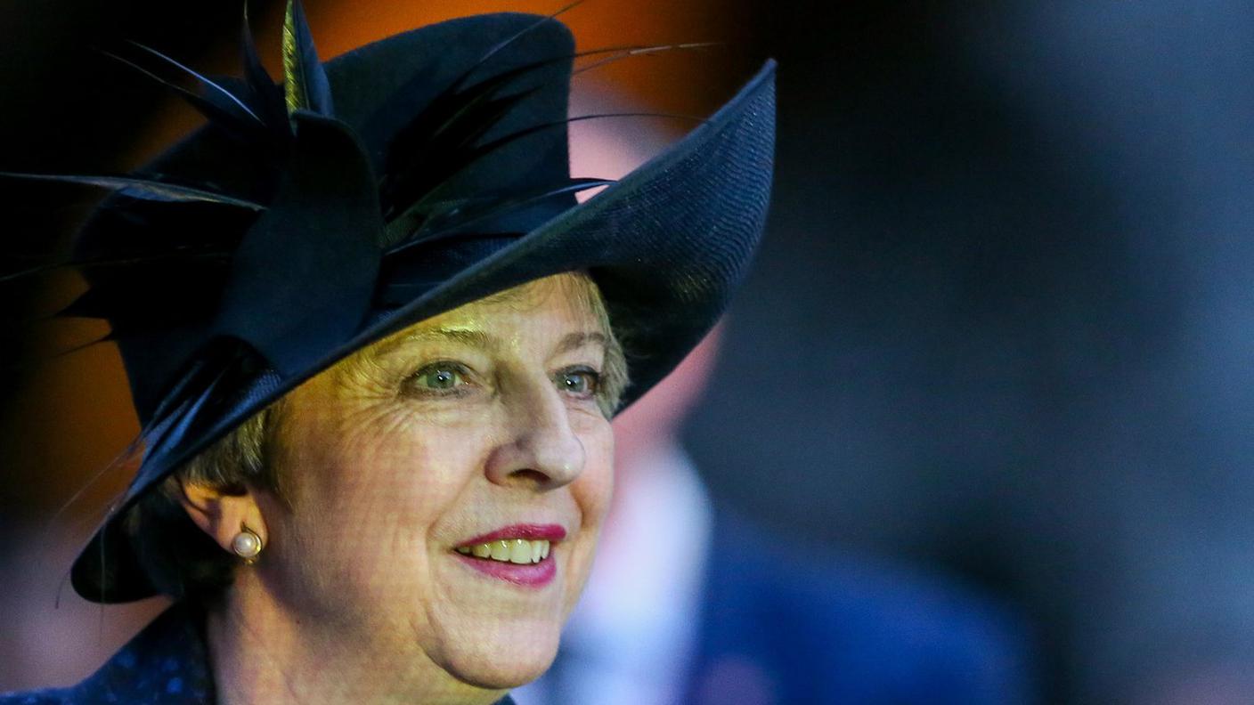 La prima ministra britannica Theresa May