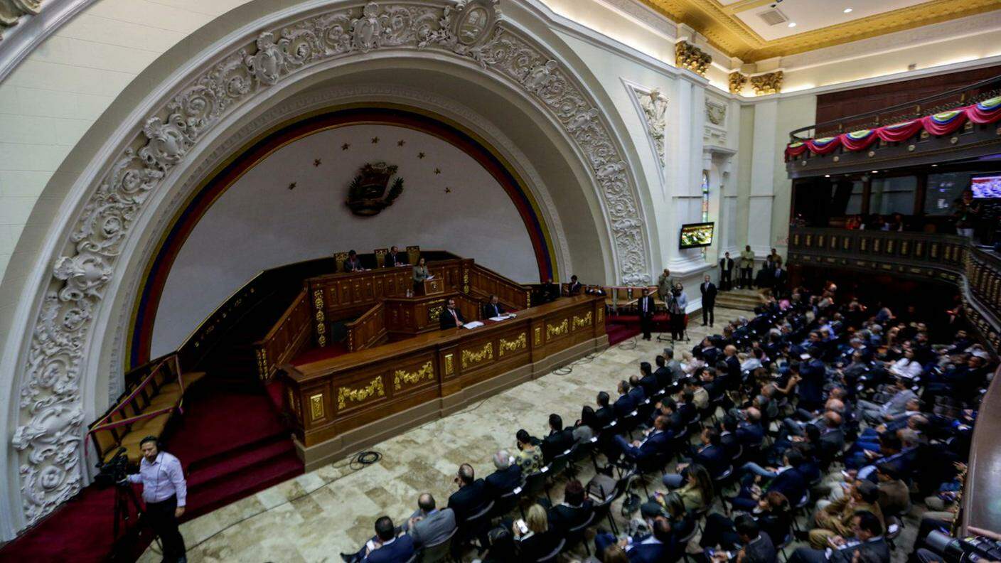 La sede del Parlamento a Caracas, oggi nelle mani della Costituente