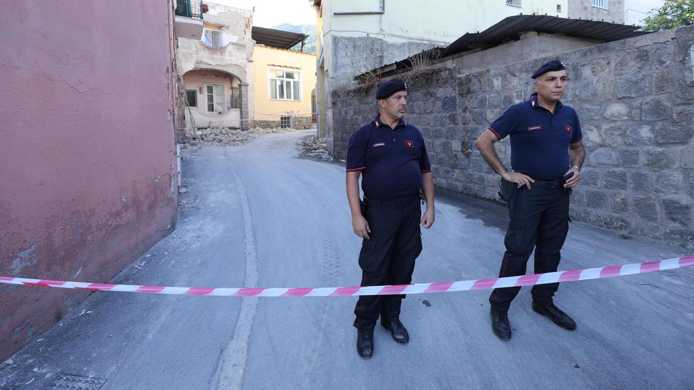 Un'immagine scattata martedì a Ischia