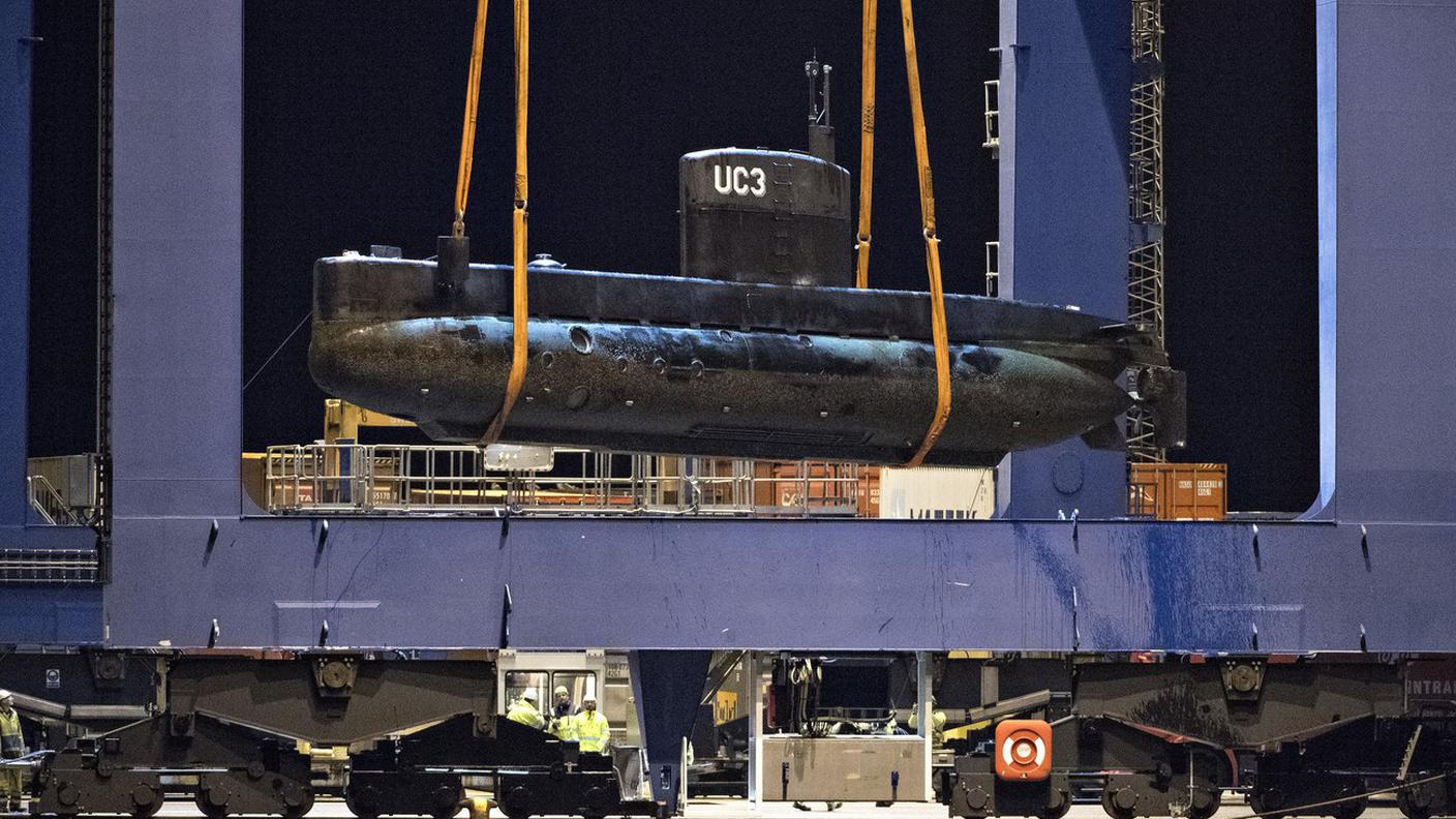 Il sottomarino affondato e poi recuperato dalle autorità danesi