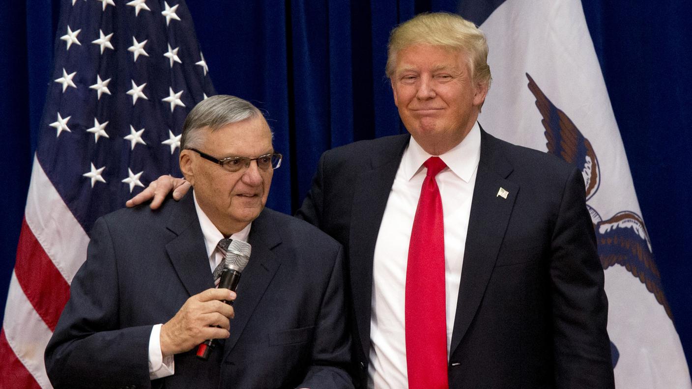 L'ex sceriffo anti immigrati Joe Arpaio è un sostenitore della prima ora di Donald Trump