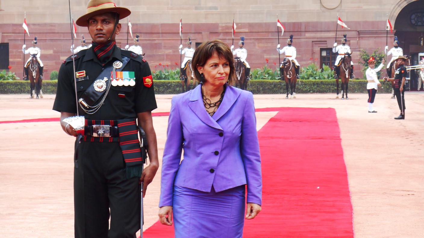 Doris Leuthard a Delhi