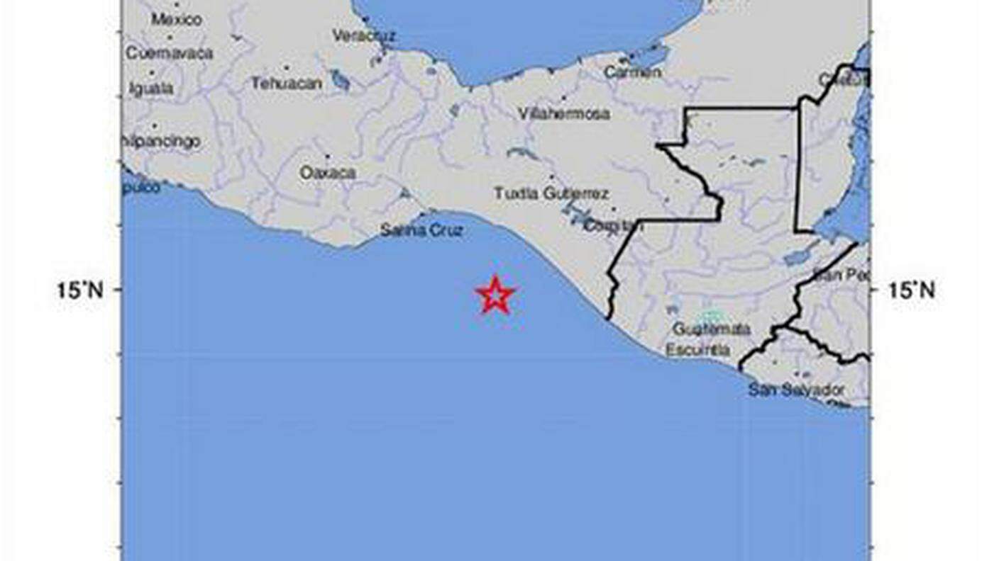 L'epicentro si trova sulla costa occidentale del Messico