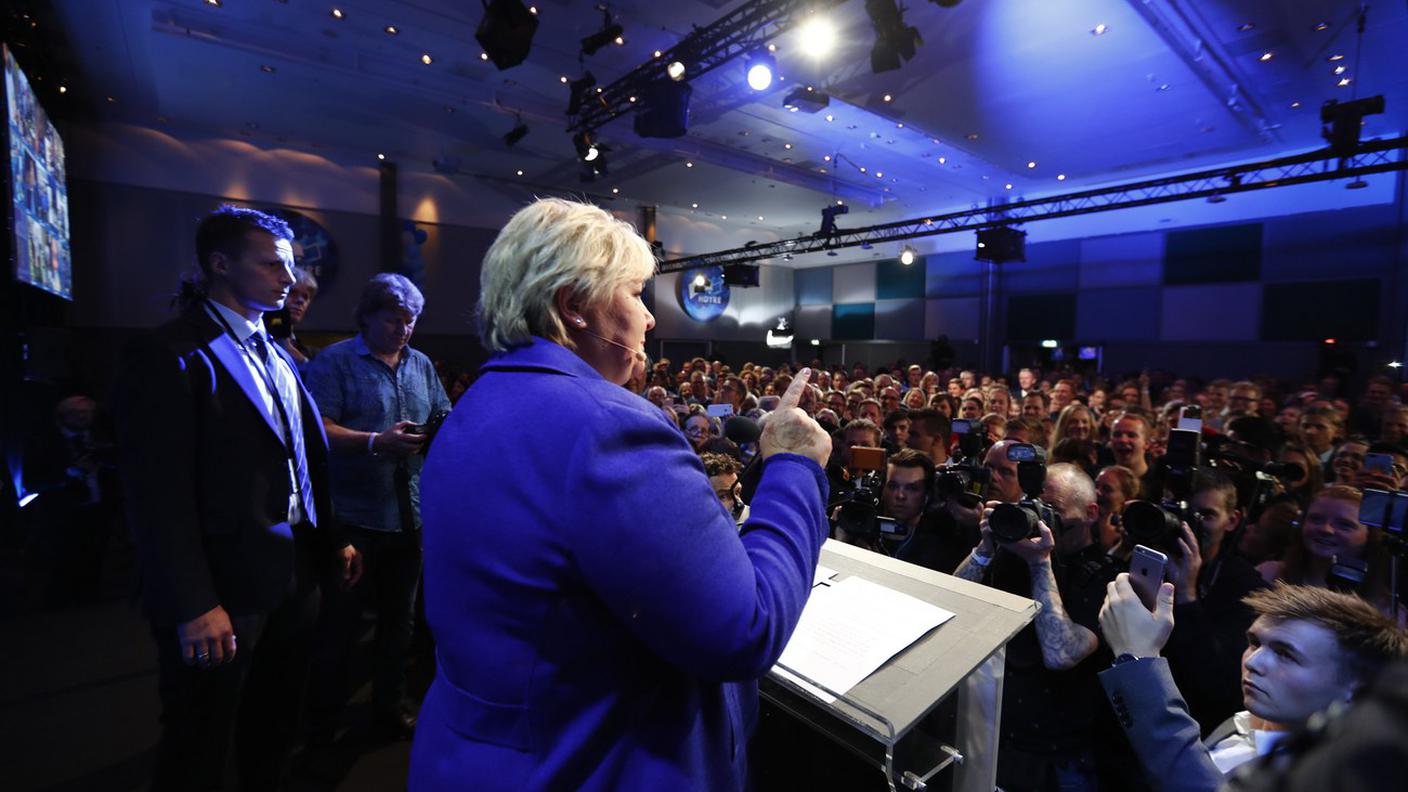 La conservatrice Erna Solberg si aggiudica le legislative norvegesi