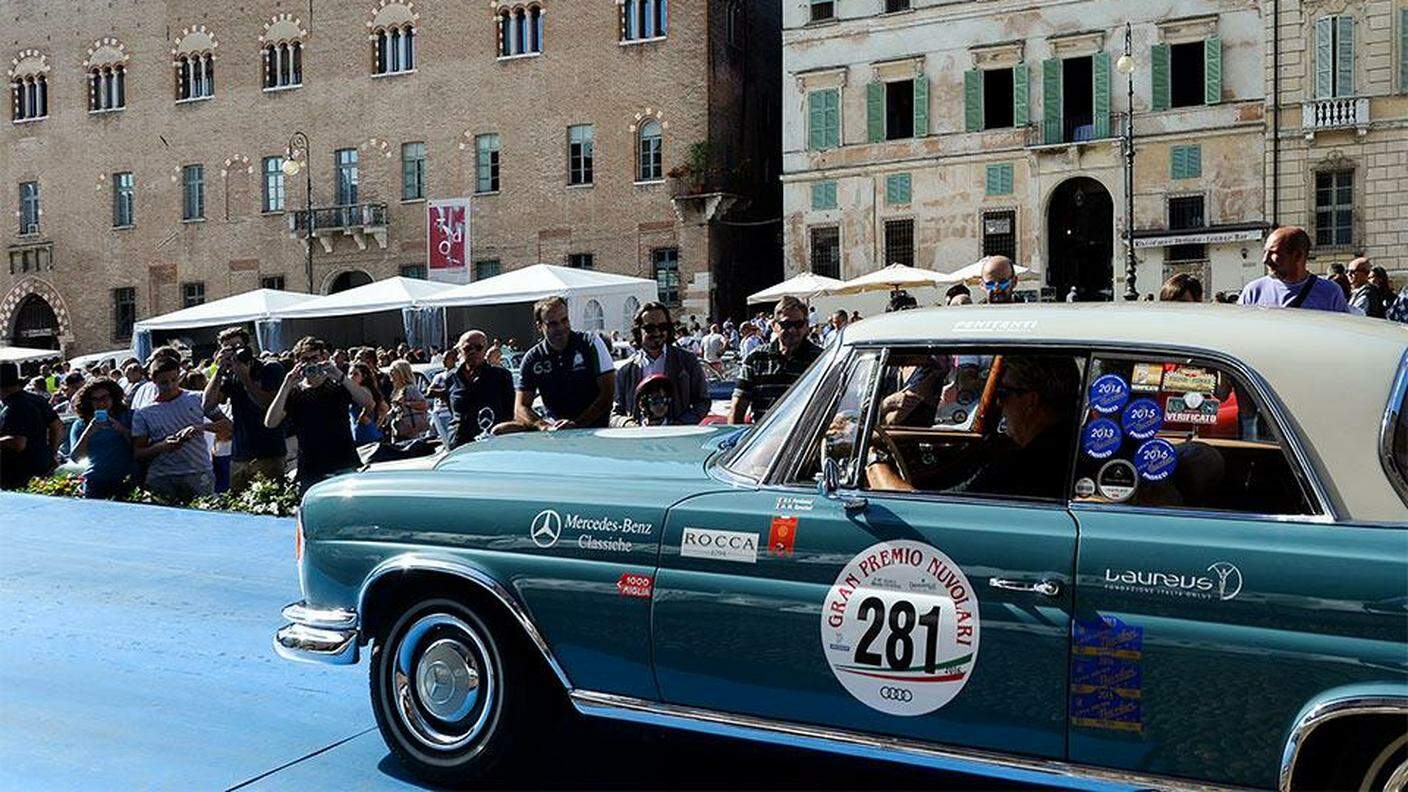 Una foto di un'edizione recente del Gran Premio Nuvolari, a Mantova