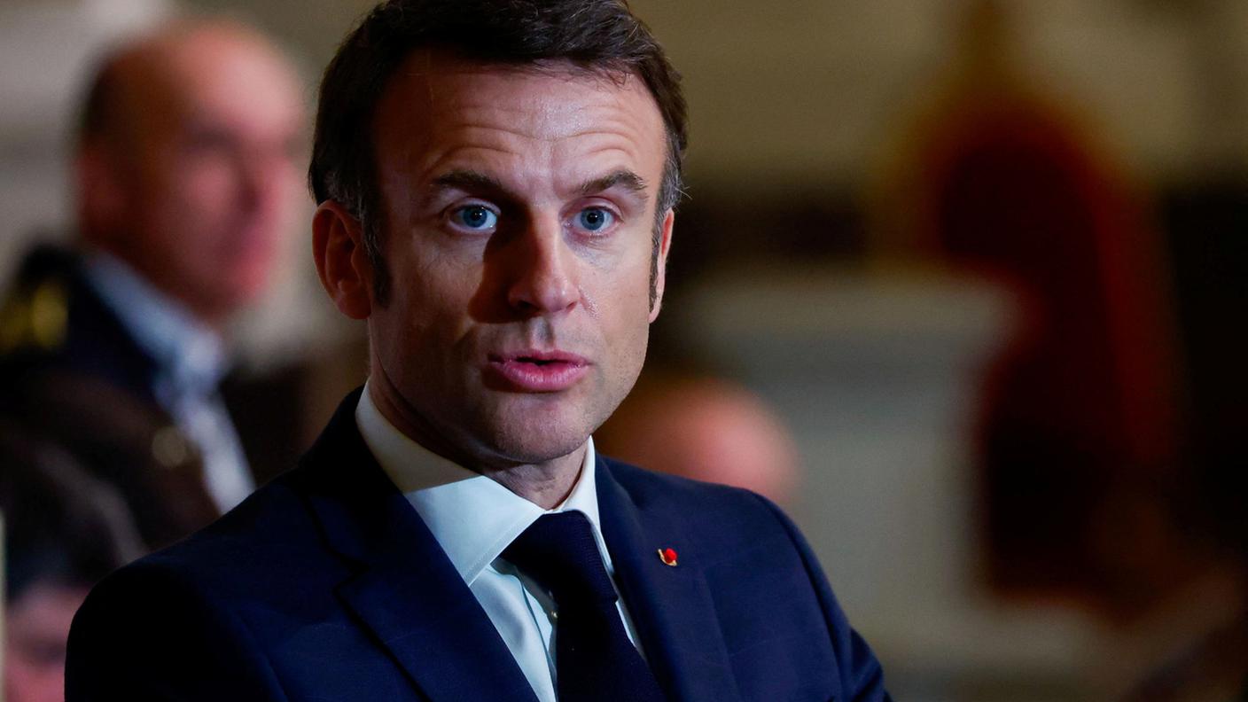 Il Presidente francese Emmanuel Macron