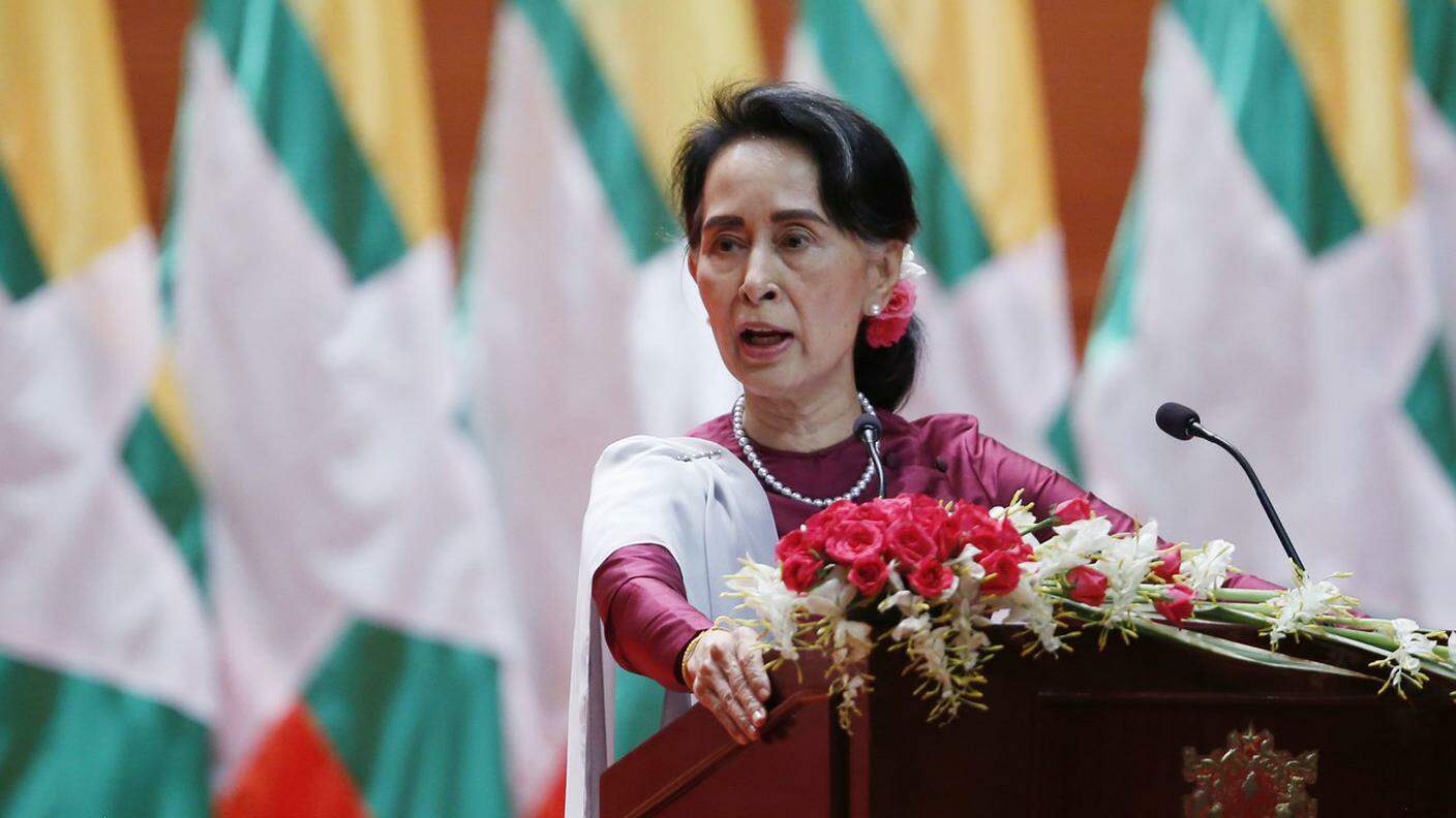 La leader del Myanmar Aung San Suu Kyi