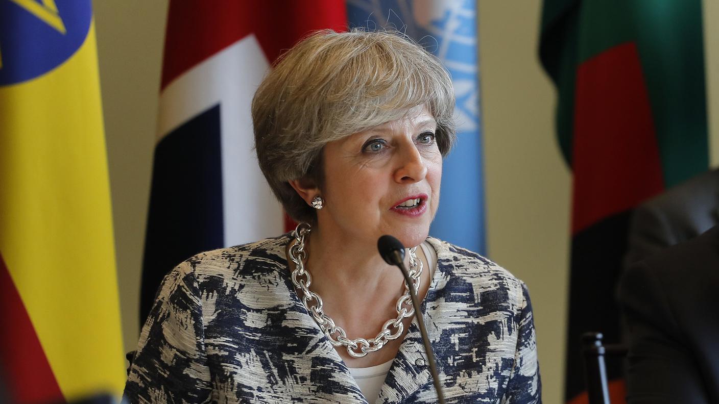 La prima ministra britannica Theresa May