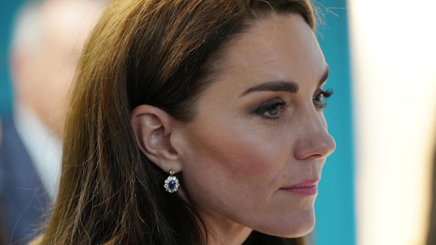 La principessa di Galles Kate Middleton, consorte dell'erede al trono britannico William