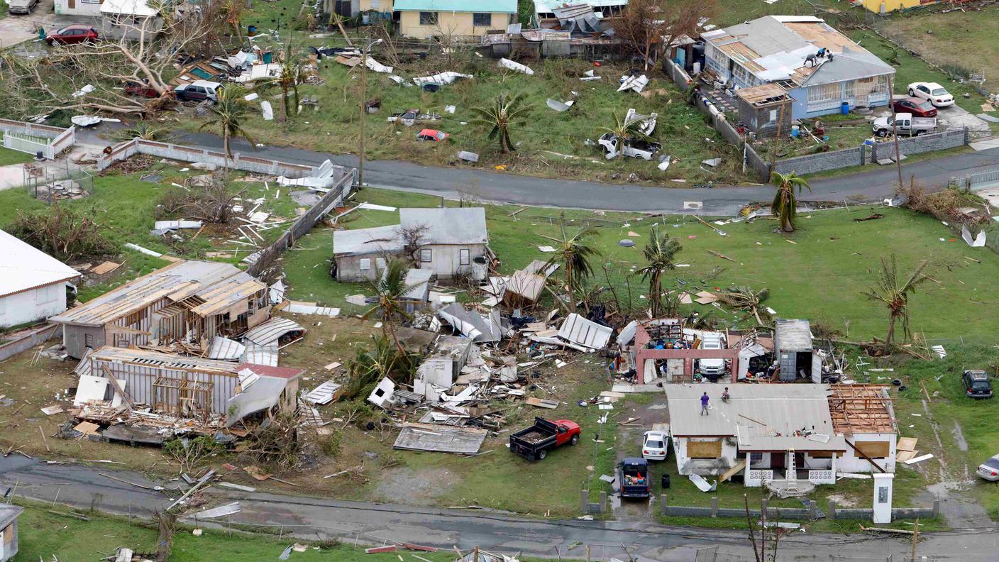 In molte zone Caraibiche come le Isole Vergini Maria ha seminato distruzione e dolore