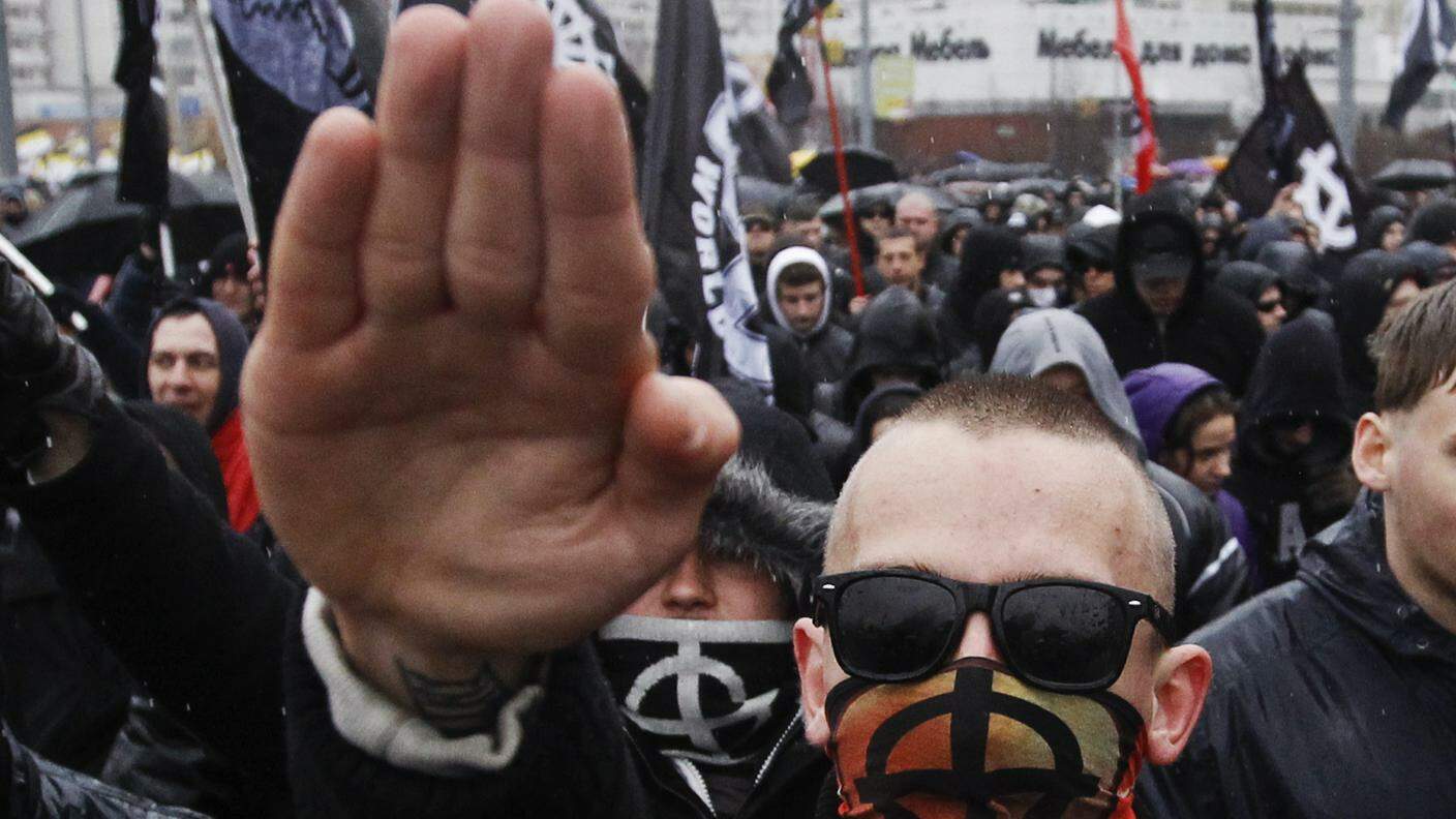 Una manifestazione neonazista