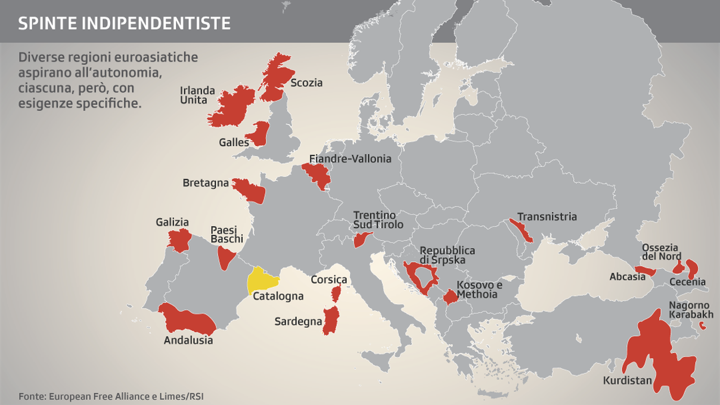 Regioni che ambiscono all'autonomia