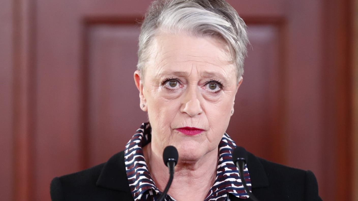 Berit Reiss-Andersen, presidente del comitato norvegese, che ha dato l'annuncio