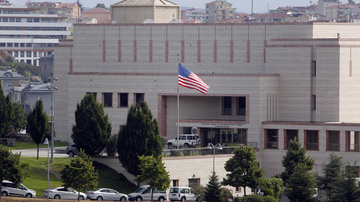 Il consolato generale di Istanbul dove lavorava l'impiegato arrestato mercoledì