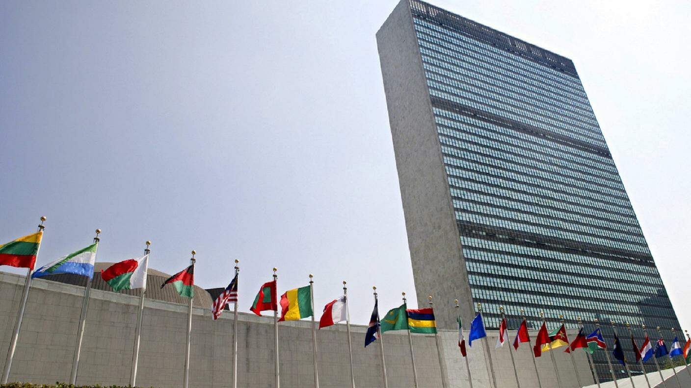 Il Palazzo di Vetro dell'ONU a New York