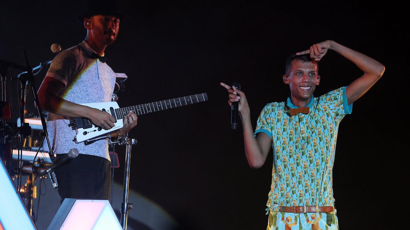 Durante un concerto in Tunisia