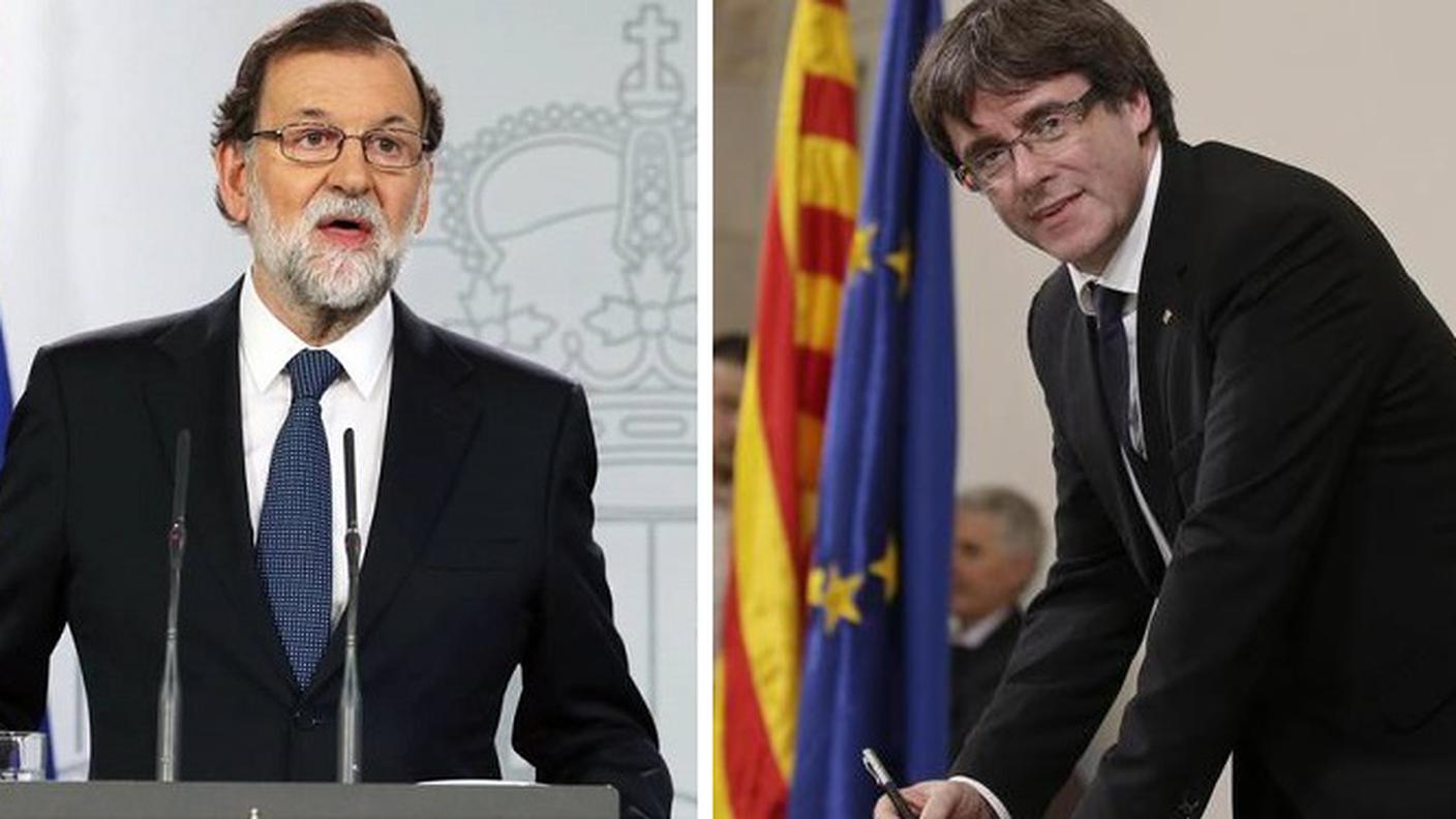 Rajoy e Puidgemont